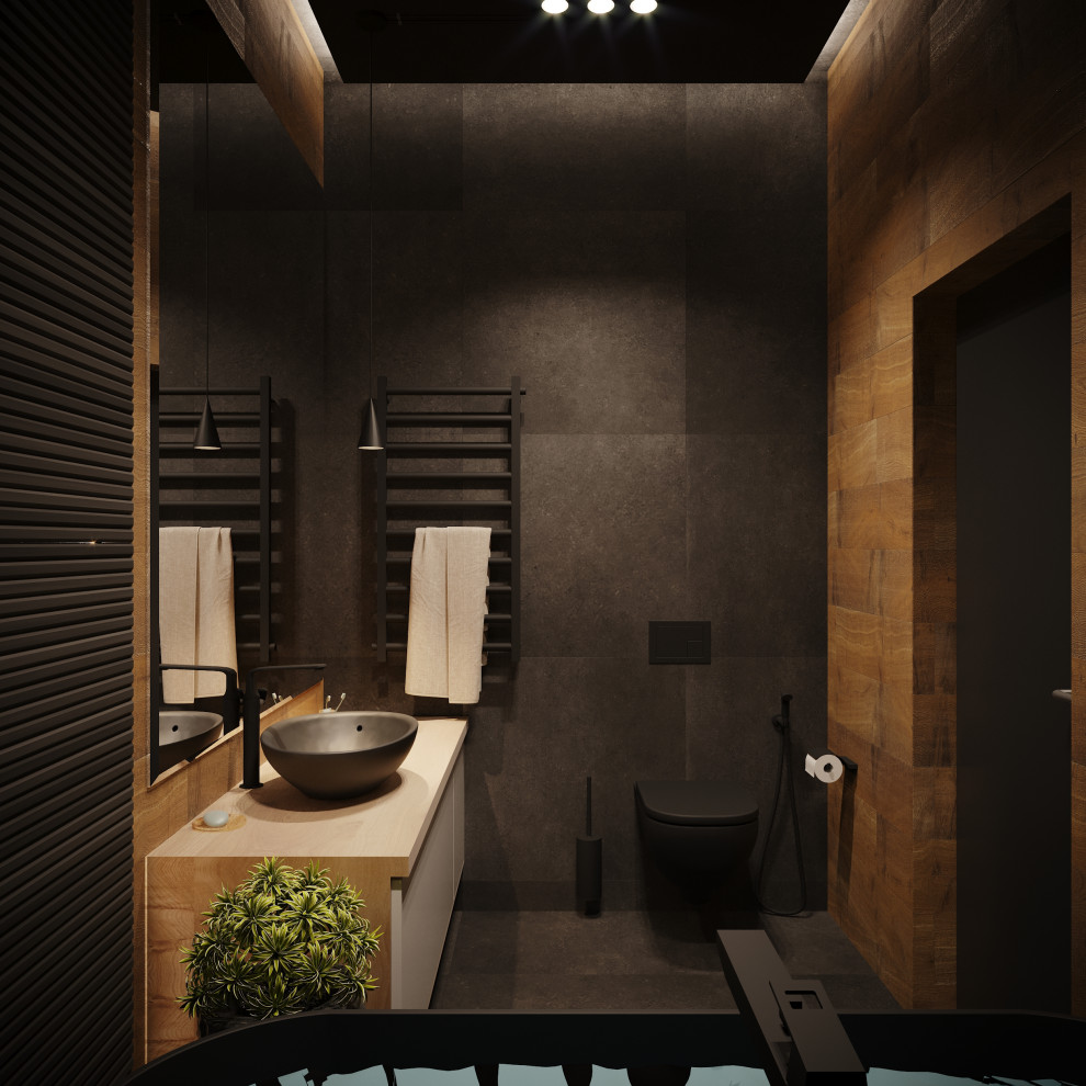 Интерьер квартиры в индустриальном стиле для холостяка