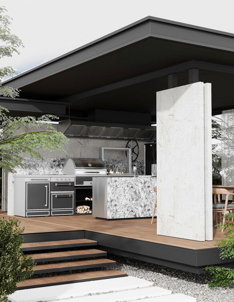 Обложка проекта: Красная Поляна. Открытая кухня в частном доме.