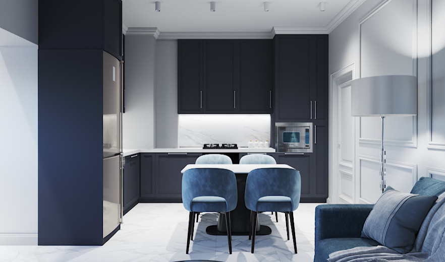 Обложка проекта: Кухня-гостиная