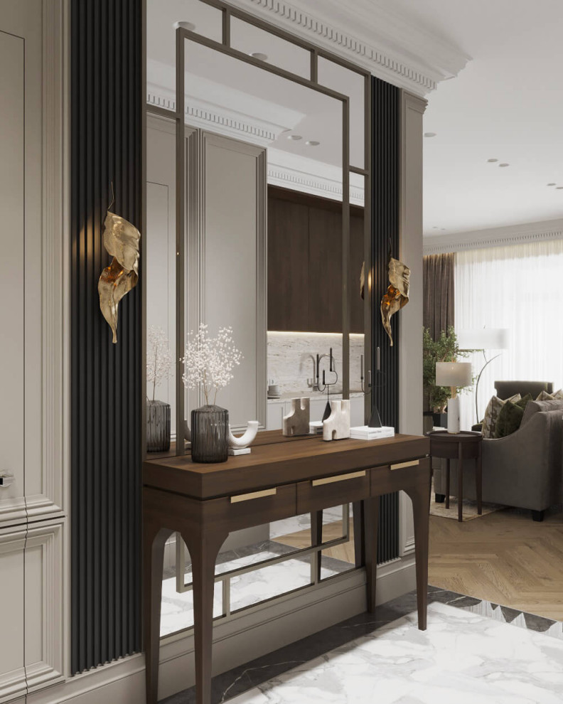 Клубный дом на Ярославской 74м2 (современная классика)