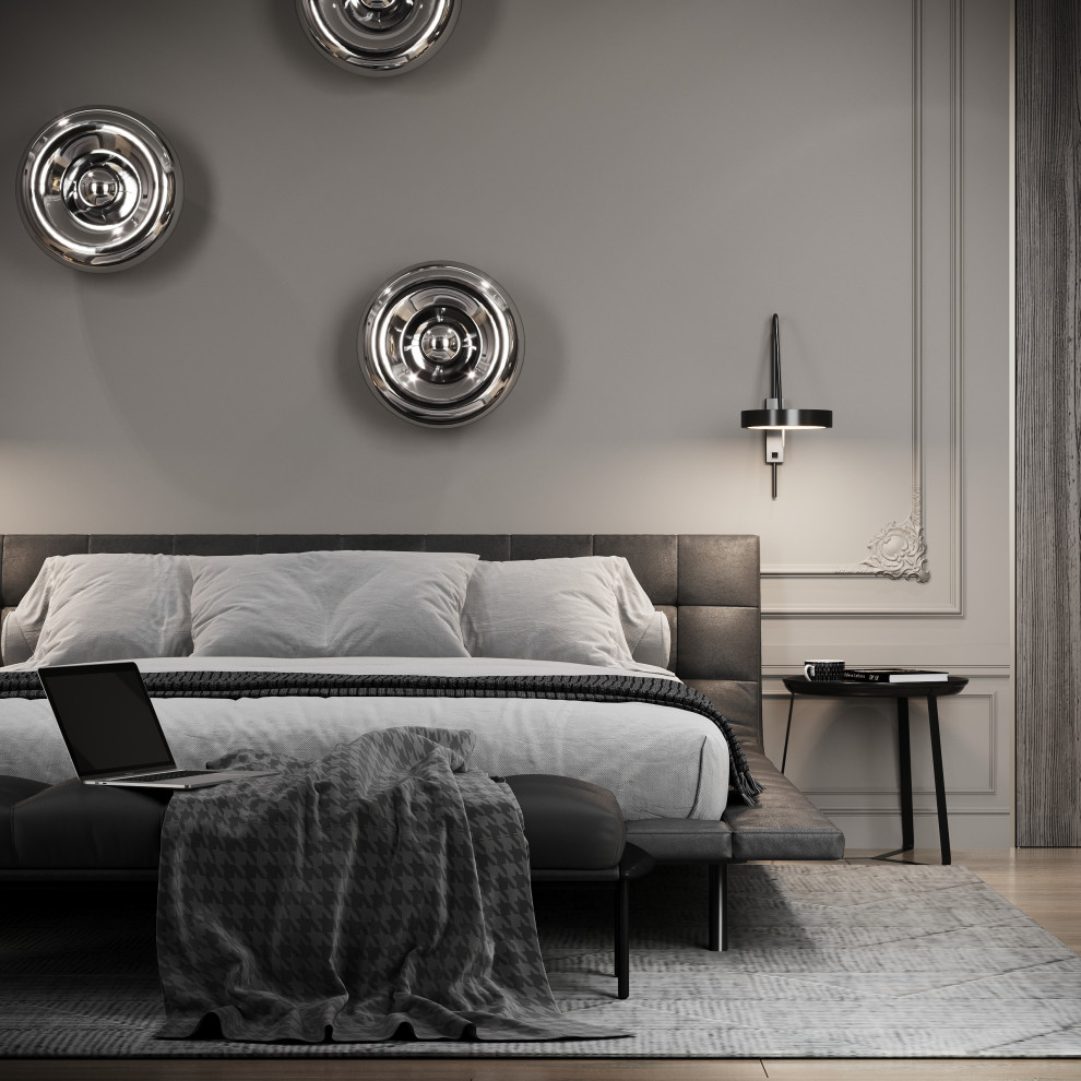 Интерьер спальни в загородном доме