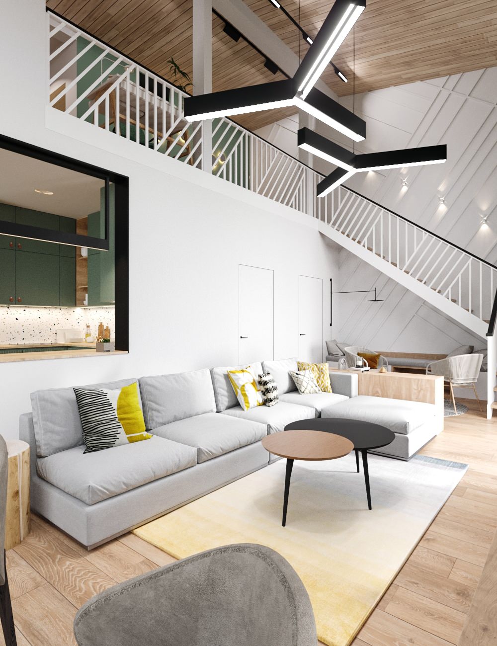 Дача Лаки Парк, гостиная