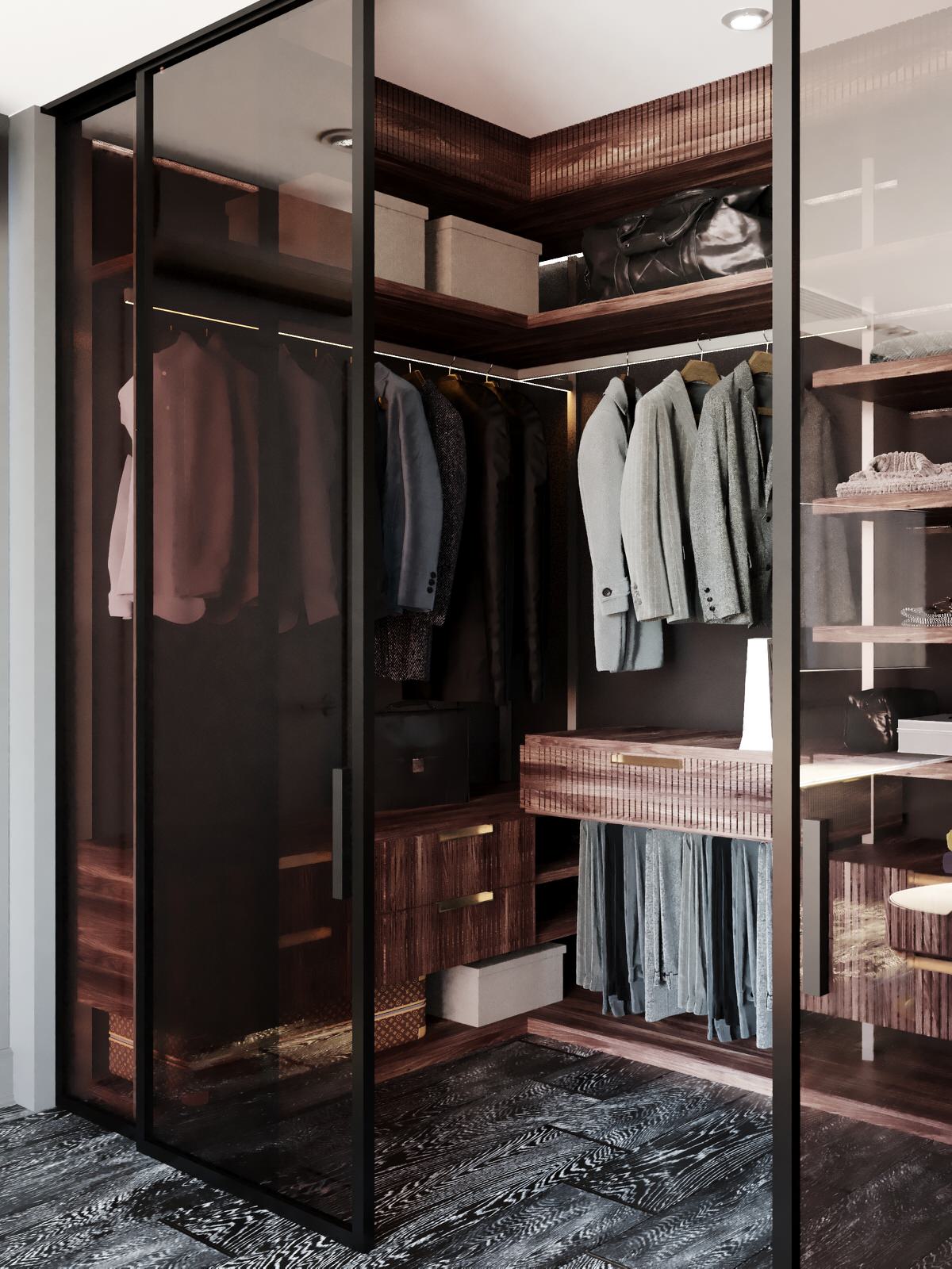 Спальня с гардеробной