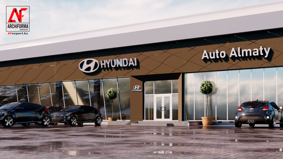 Реконструкция вхлдной группы автосалона "Нyundai"