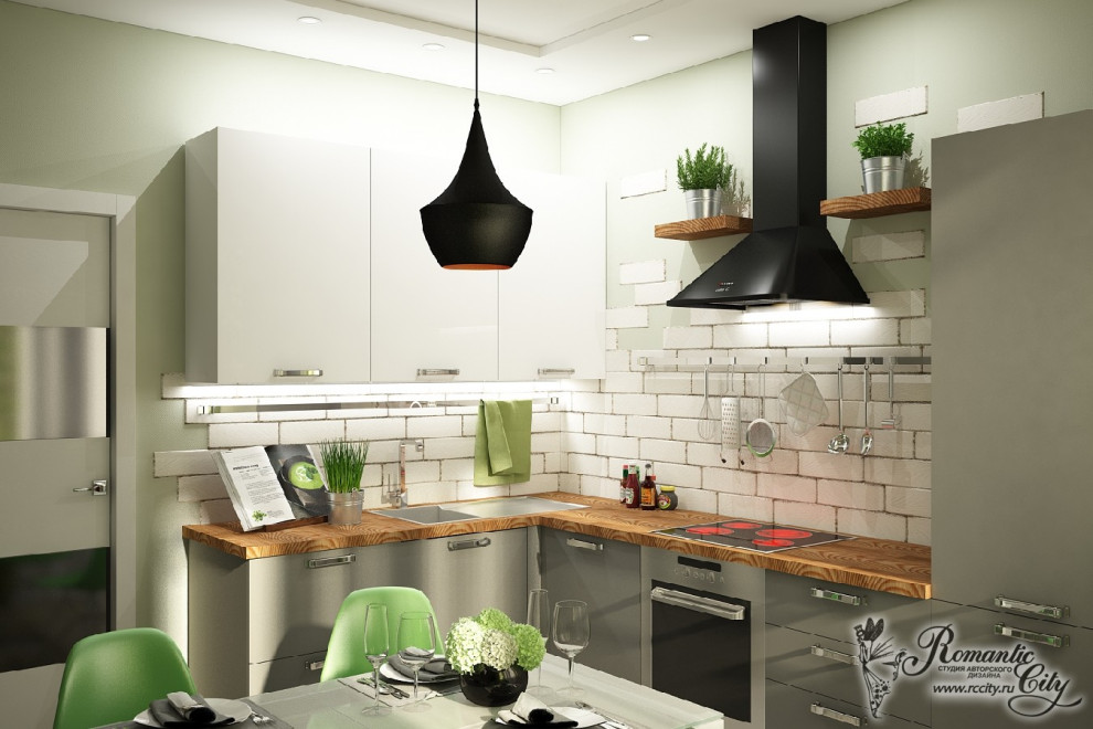 Дизайн однокомнатной квартиры для молодого человека в современном стиле (г.Красн