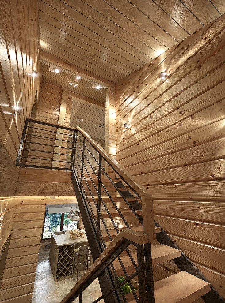 Интерьер дома из бруса