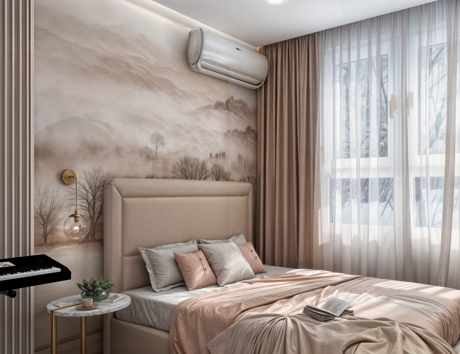 A cozy two-room apartment for a mother and her teenage daughter