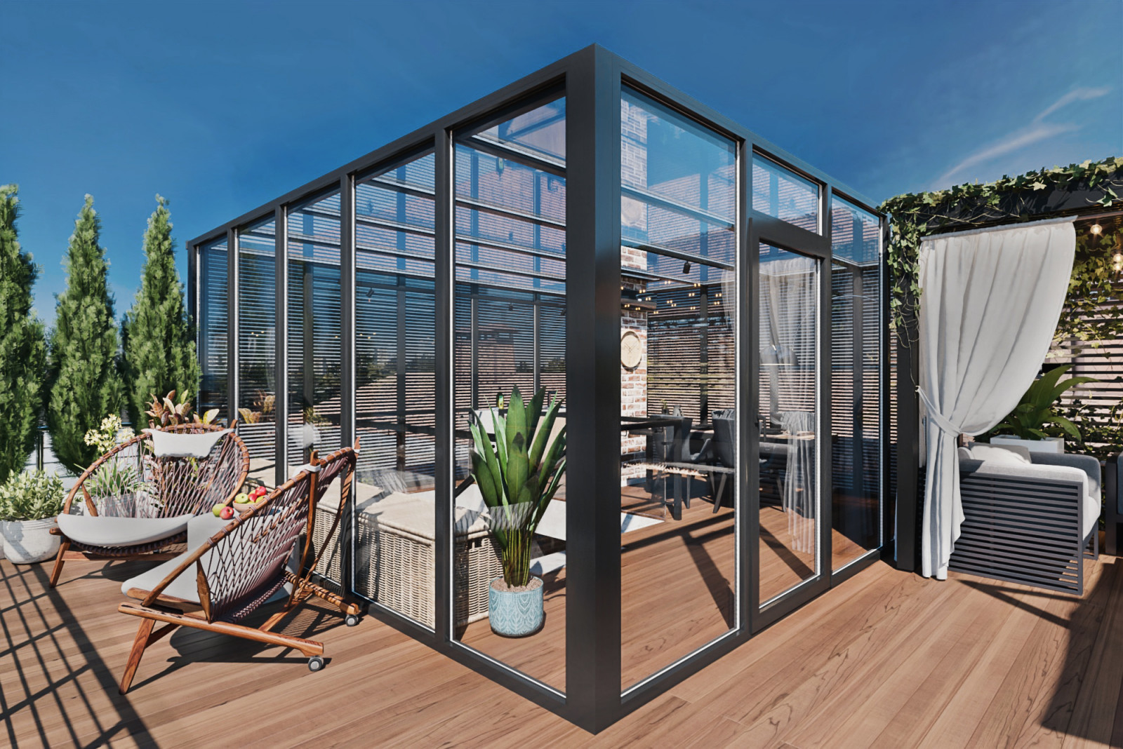 Терраса пентхауса в г. Сочи