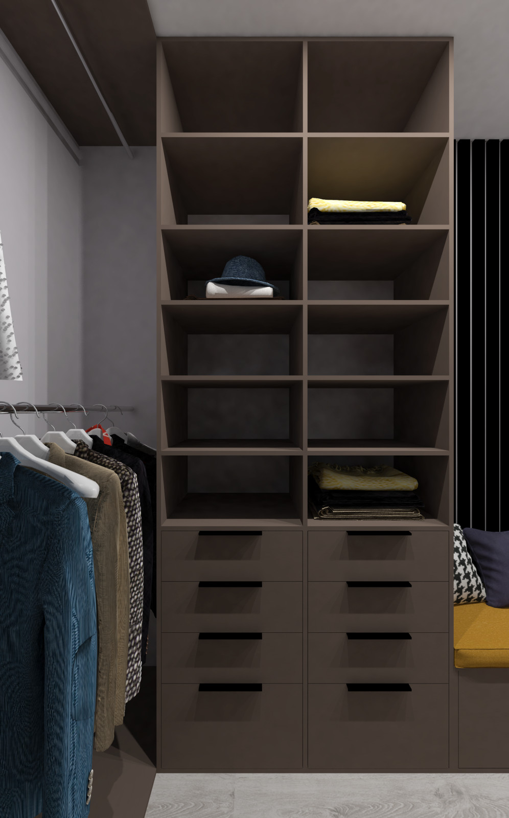 Гардеробная для семьи из 2х человек