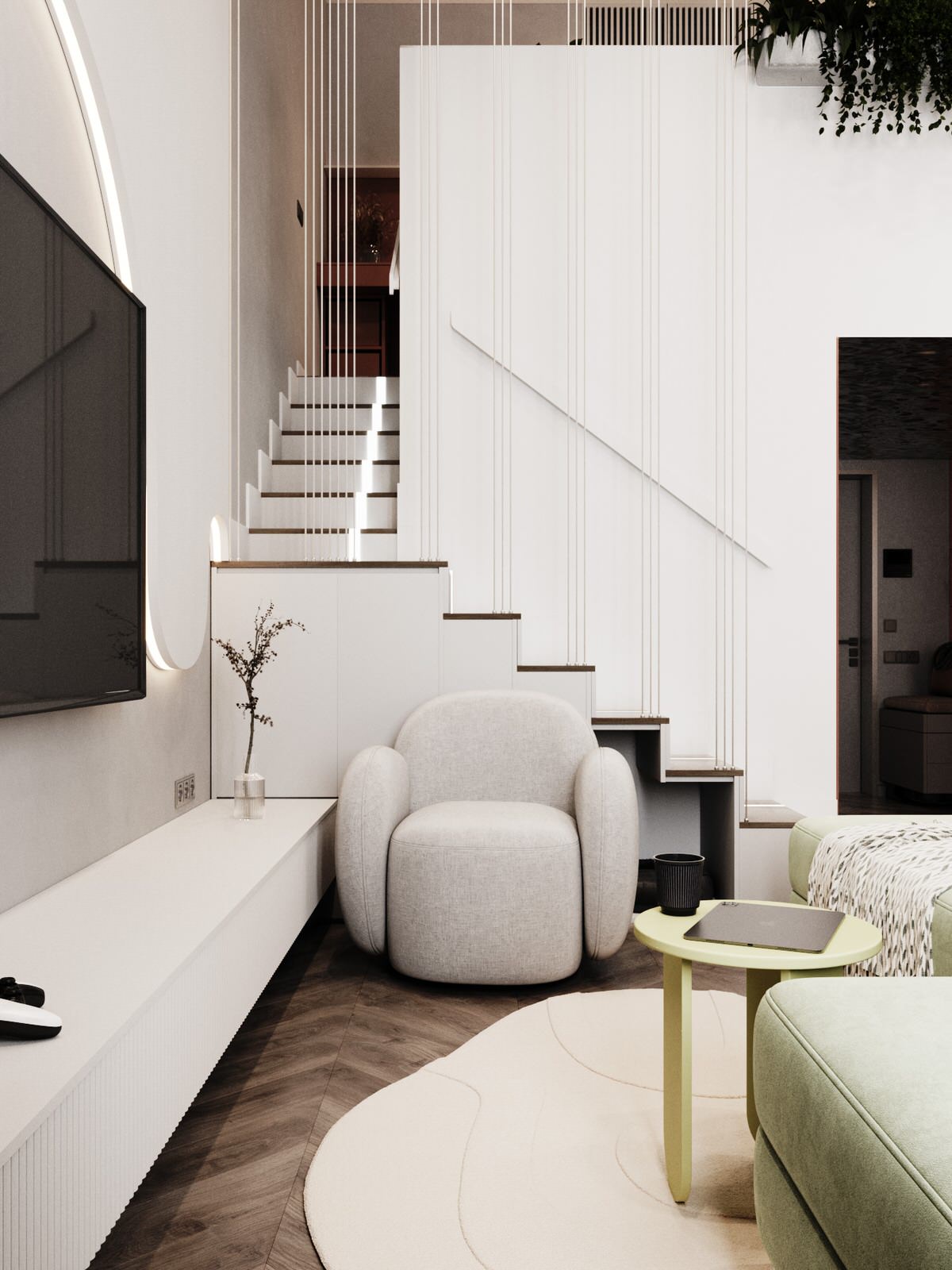 Проект двухуровневой квартиры ЖК Образцовый