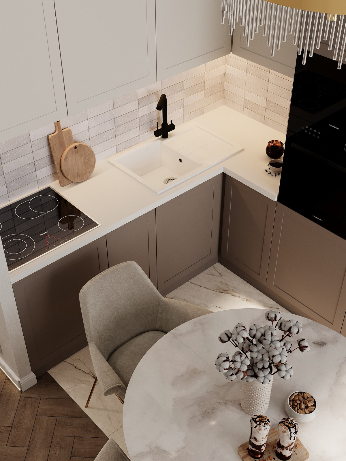 Дизайн интерьера евро-двухкомнатной квартиры 40 м2