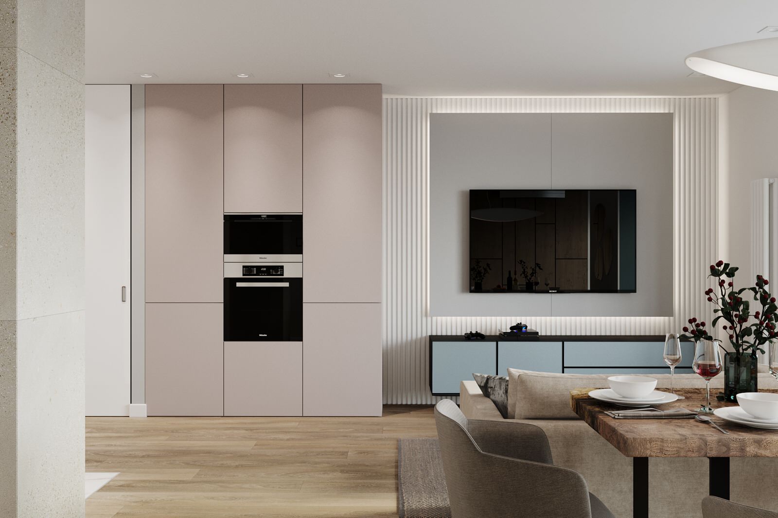 мияо - гостиные и кухни-гостиные