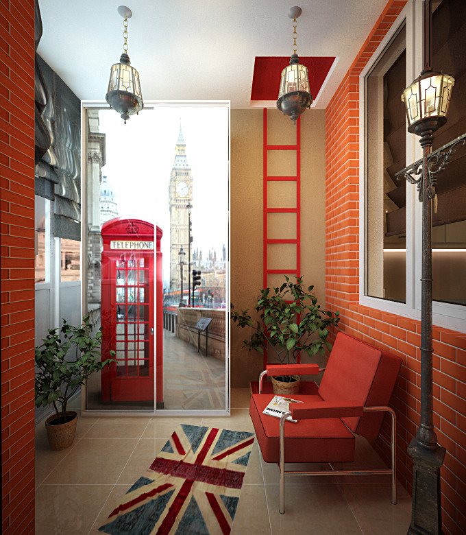 Apartment interior design in style Art Nouveau