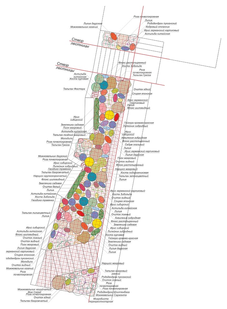 Детальная разработка цветника