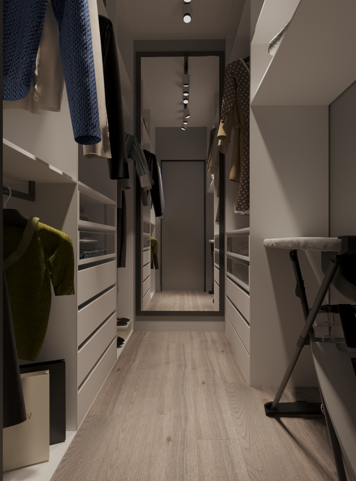 Обложка проекта: Спальня в современном стиле с гардеробной