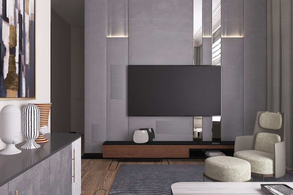 Дизайн пентхауса в ЖК Резиденция Монэ площадью 126 кв.м. в современном стиле.