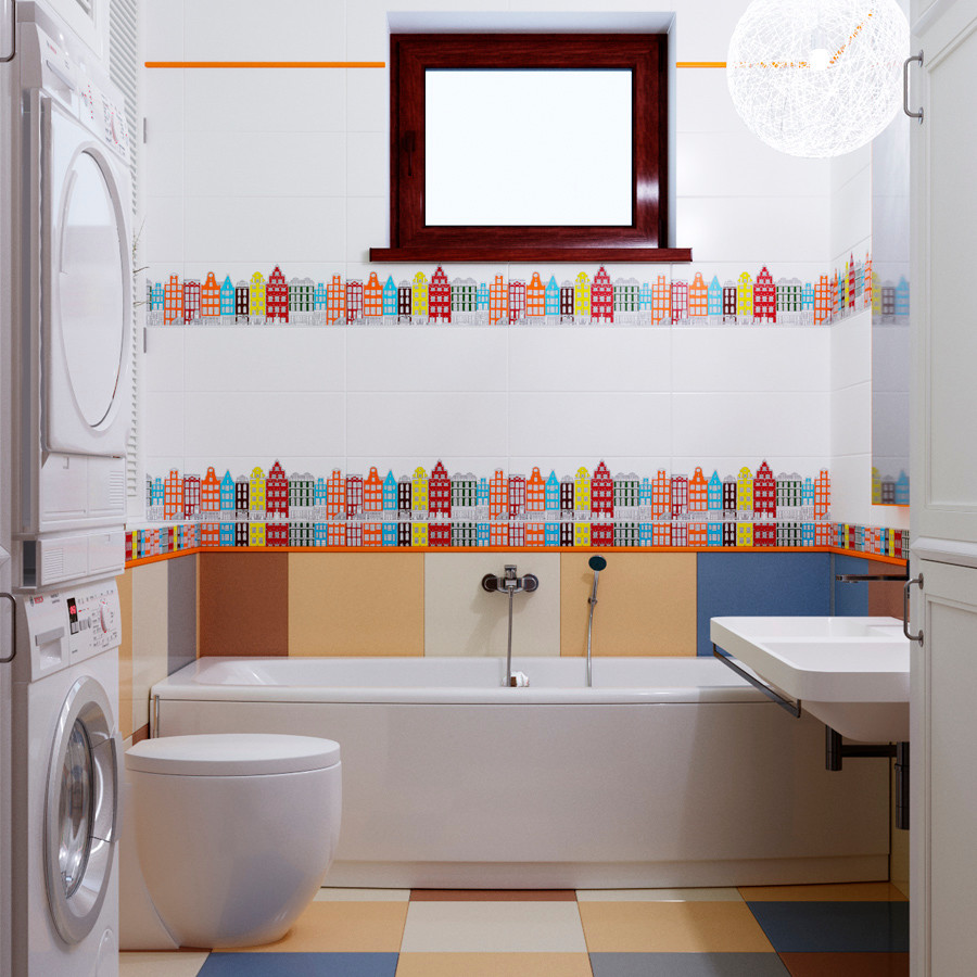 Интерьер детской ванной комнаты во Владивостоке