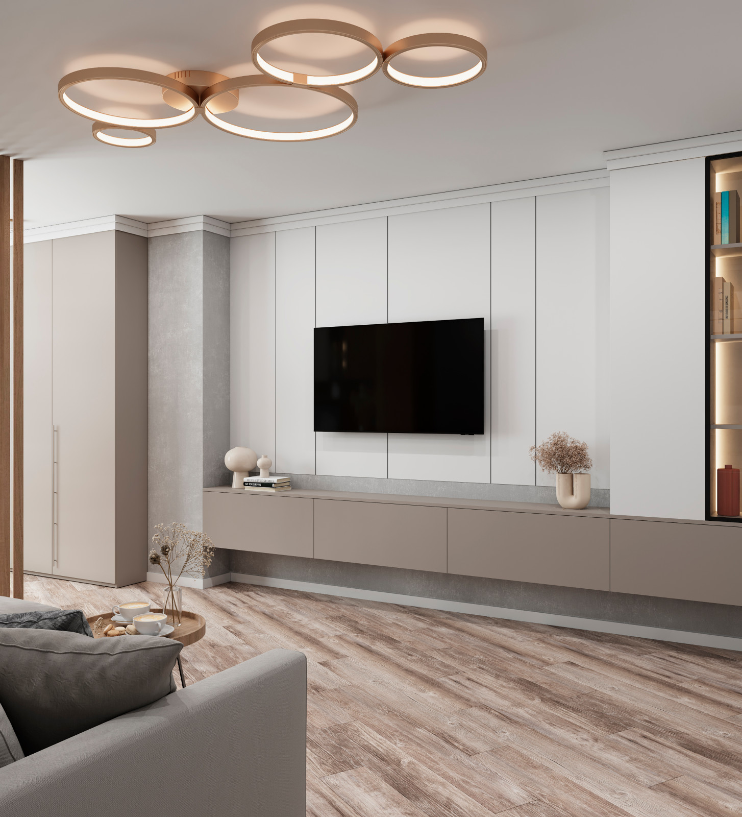 Квартира минимализм для небольшой семьи