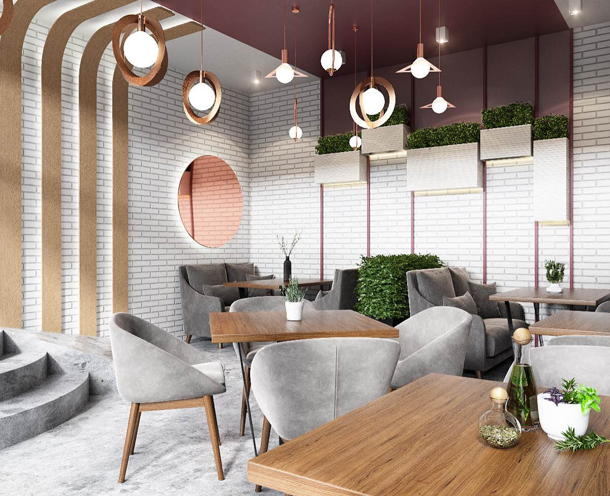 Дизайн-проект интерьера кафе-пекарни