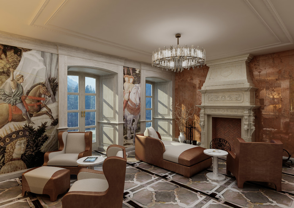 Интерьеры старинного дома 3200 кв метров в Австрии