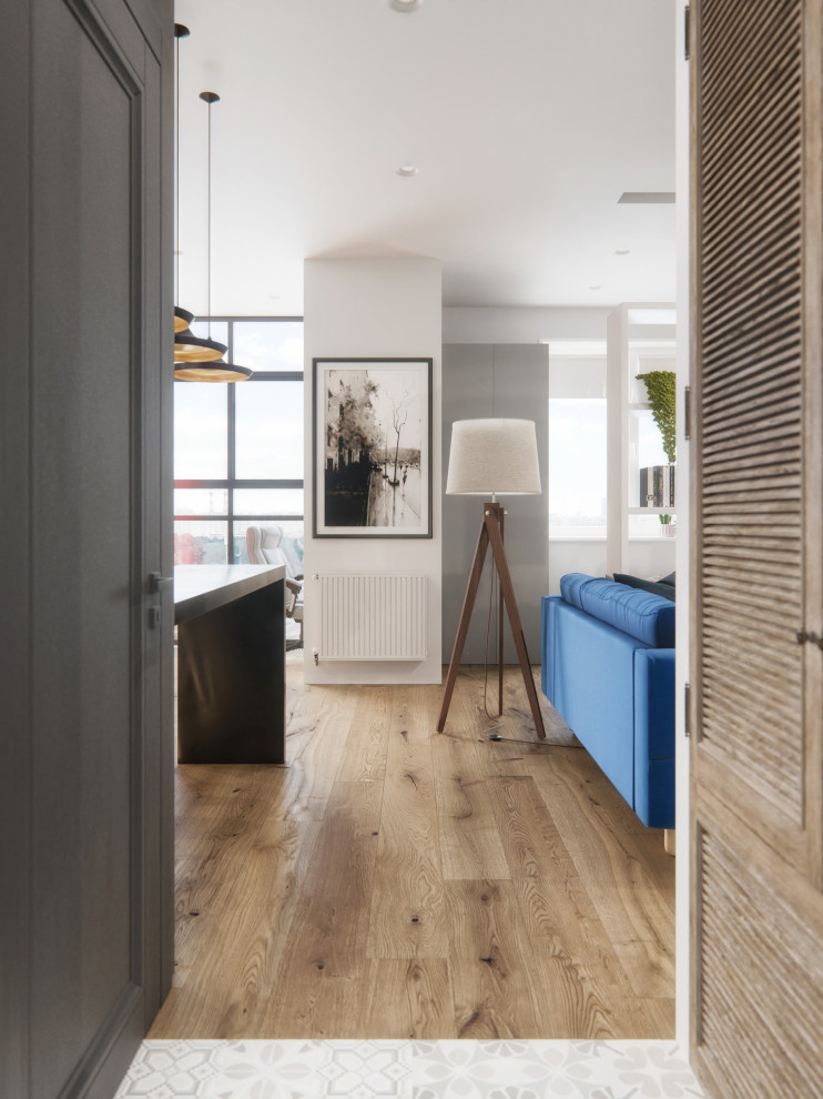 Обложка проекта: Квартира холостяка 43 кв.м. в городе Москва