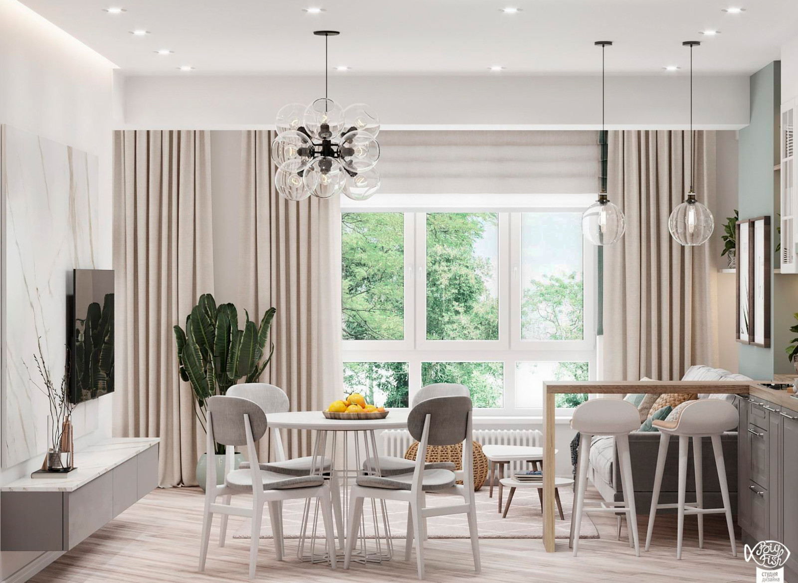 Кухня - гостиная