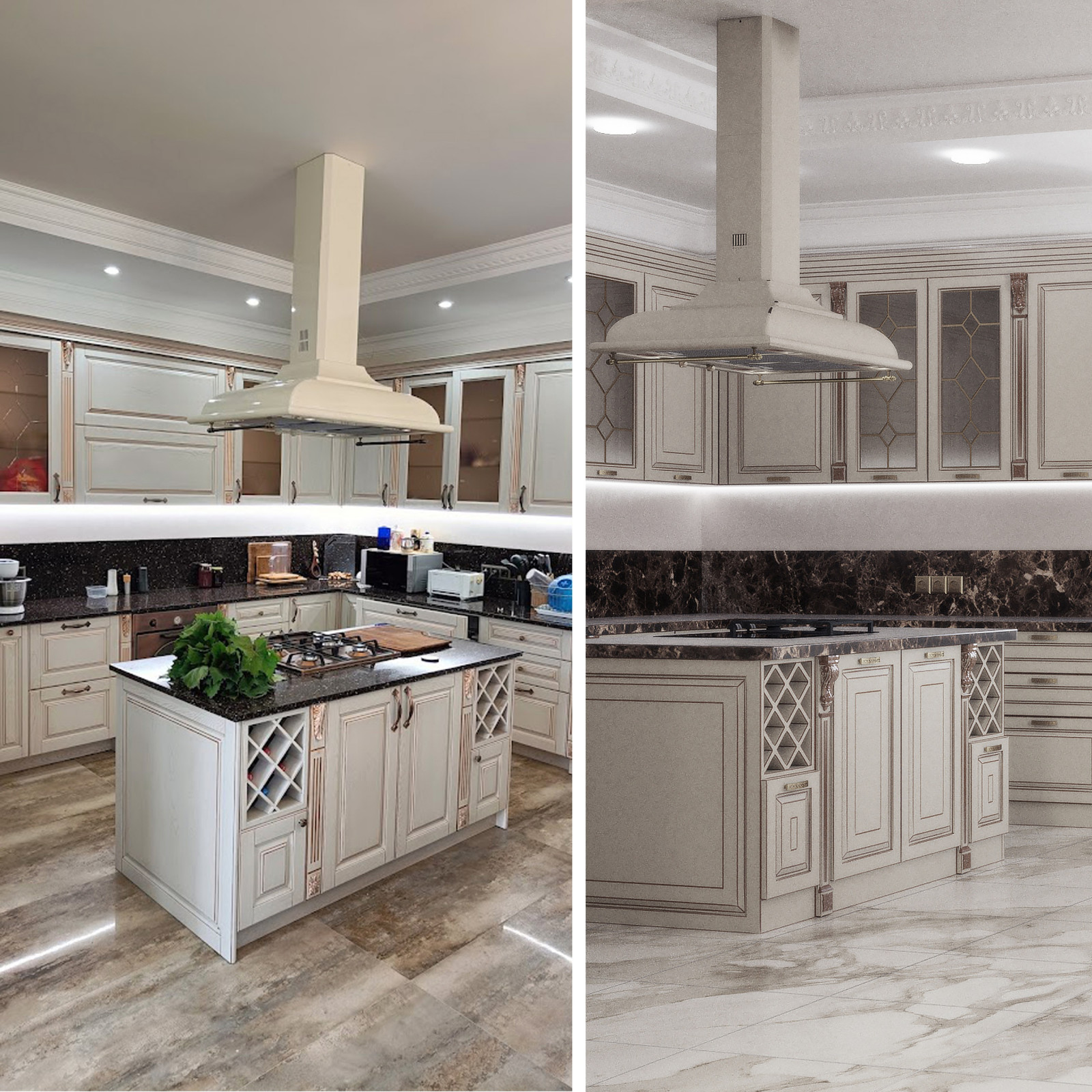 Визуализация и реализация проекта коттеджа в классическом стиле