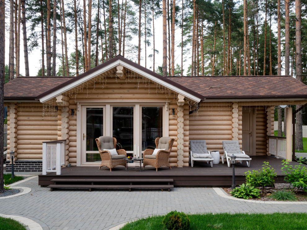 Банный домик с бассейном (фото)