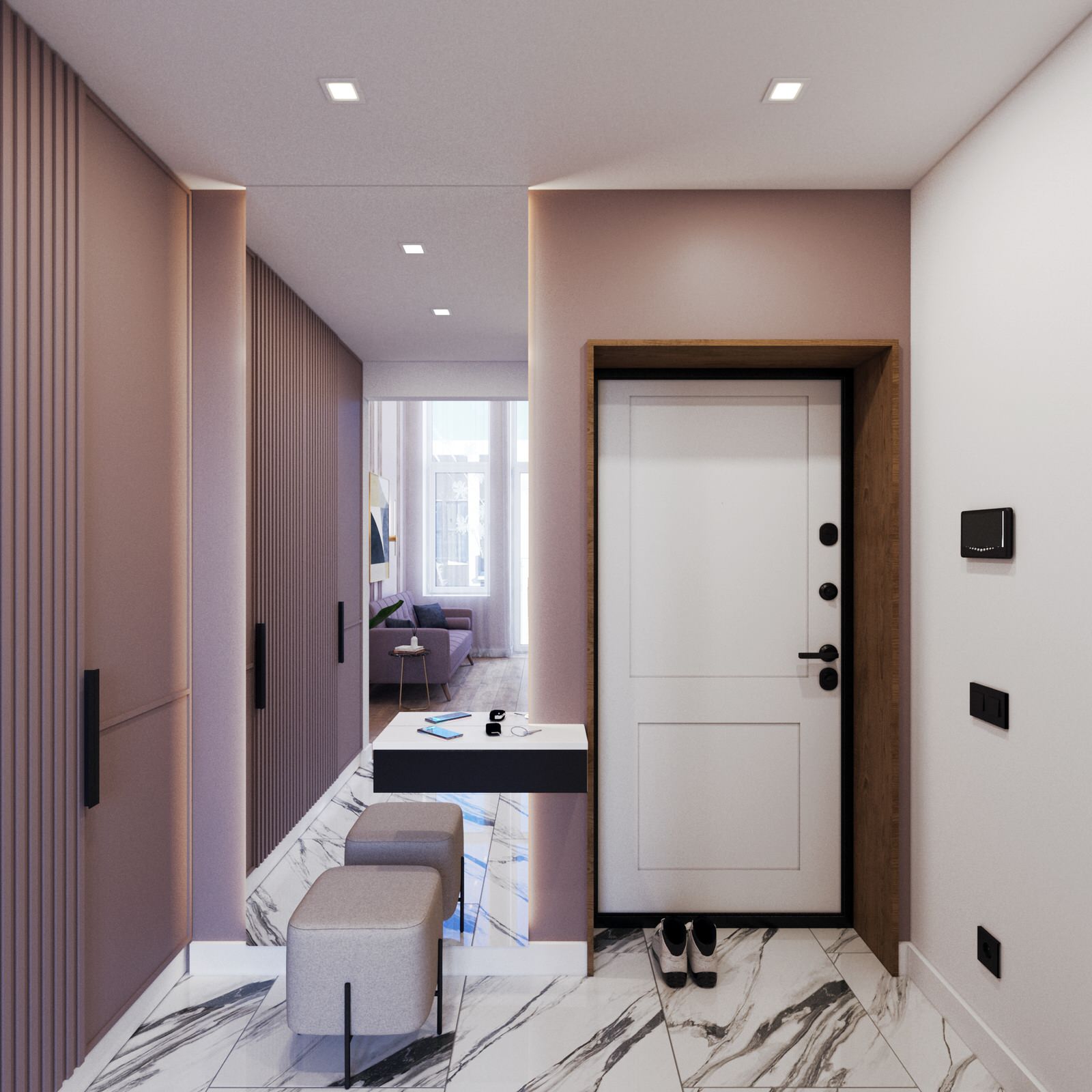 Дизайн квартиры с мезонином в п. Пригородный