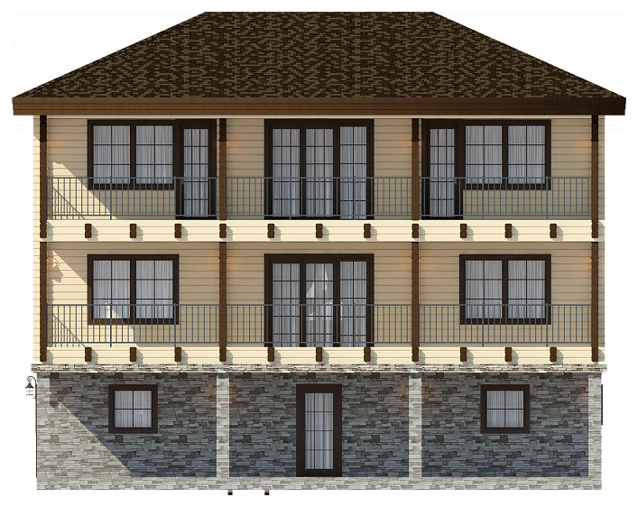 Комбинированный проект гостиничного типа | Пегас 352