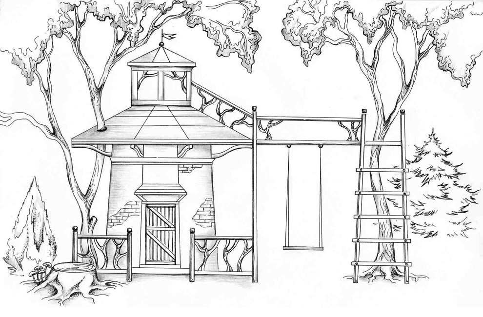 Декор в саду. Наши работы прошлых лет.