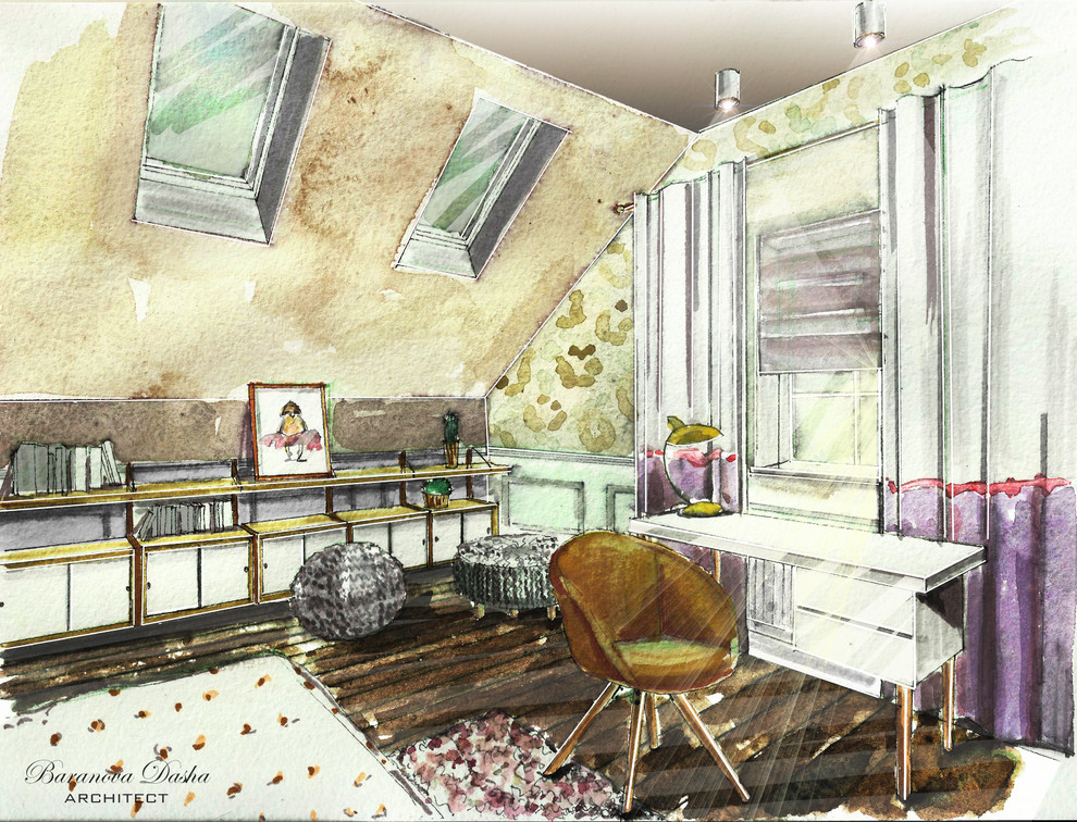 Проект таунхауса в Новой Москве площадью 300 кв м. В процессе реализации