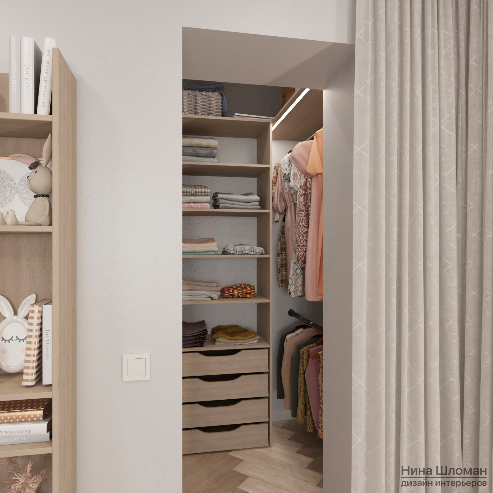 Светлый современный интерьер в старом фонде