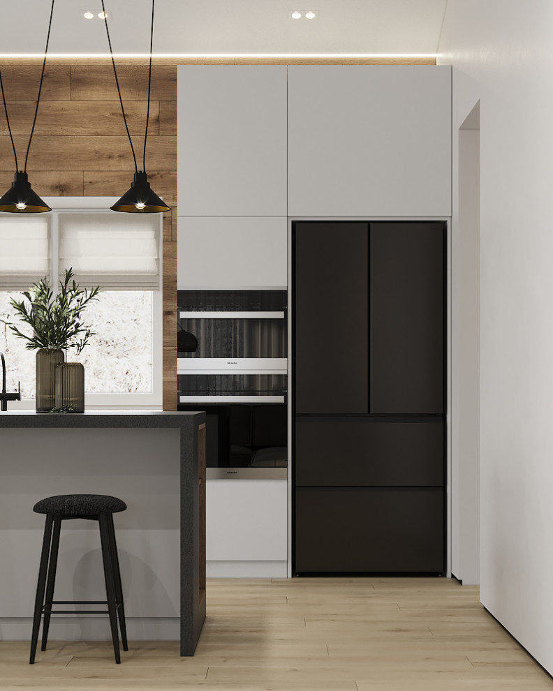 Дом для семьи в стиле минимализм 125 м². Посёлок Костюнино