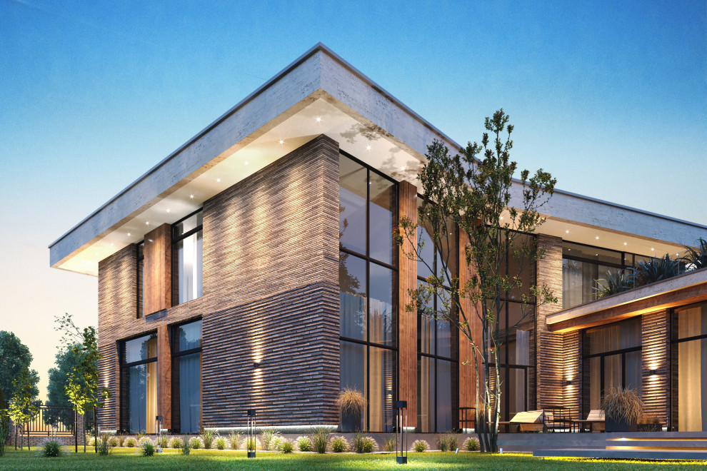 Архитектурный проект коттеджа 600м в КП Президент