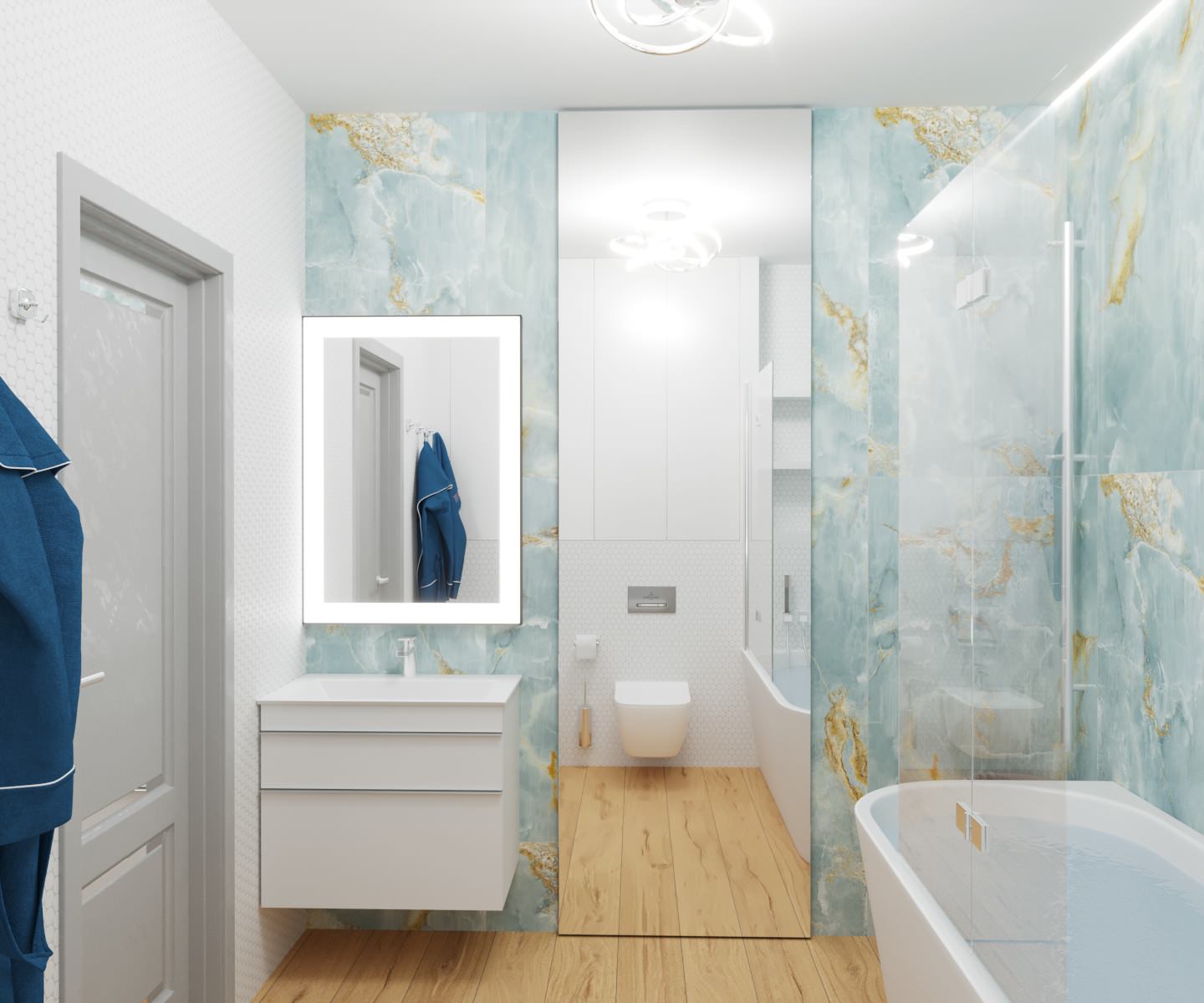 Таунхаус с большой ванной