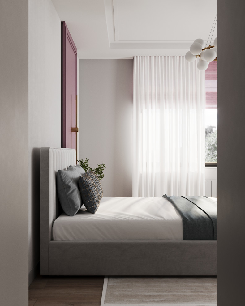 Стильный дом с красными акцентами