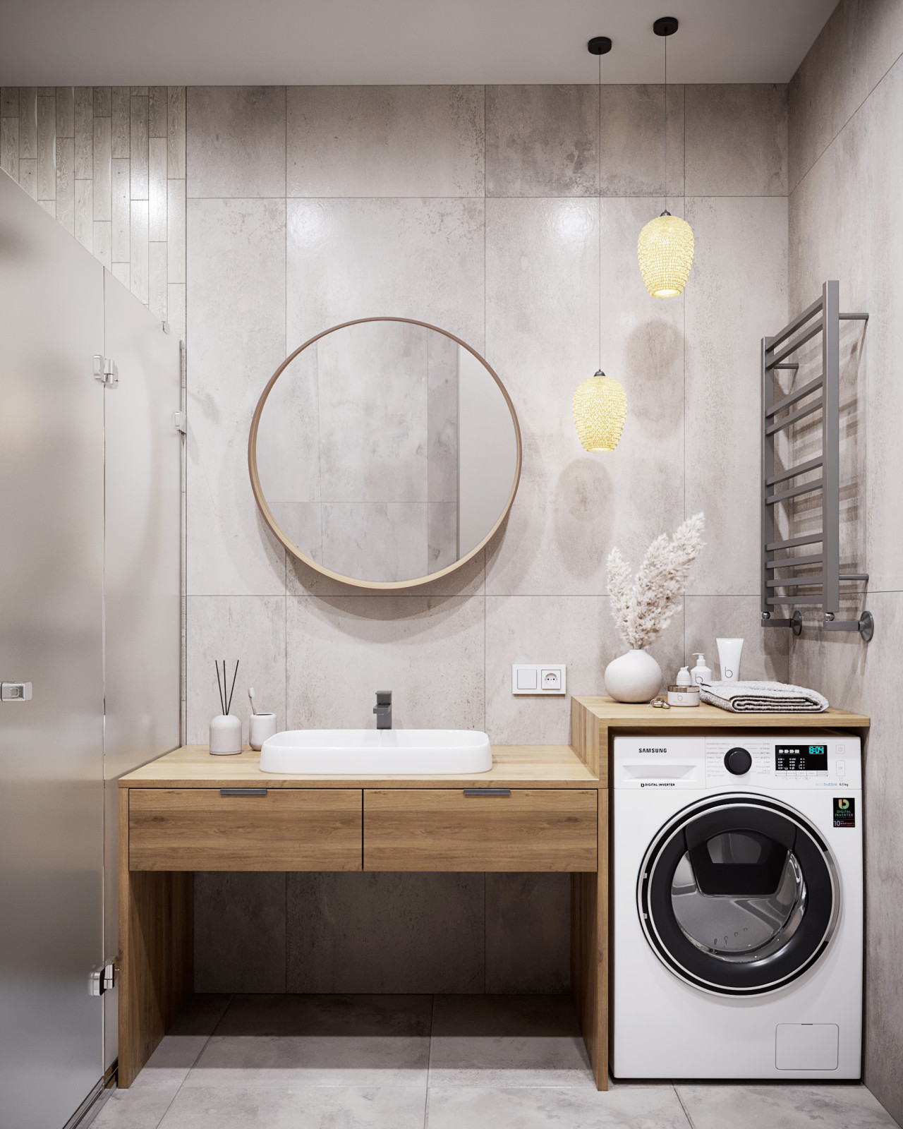 Проект квартиры "Ecoline", душевая