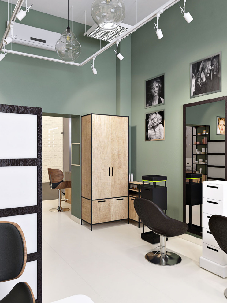 Парикмахерский зал.