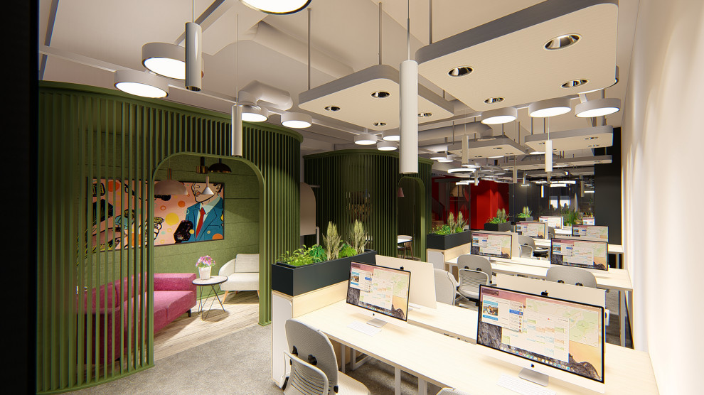 Концепция интерьеров офиса телекомпании НТВ