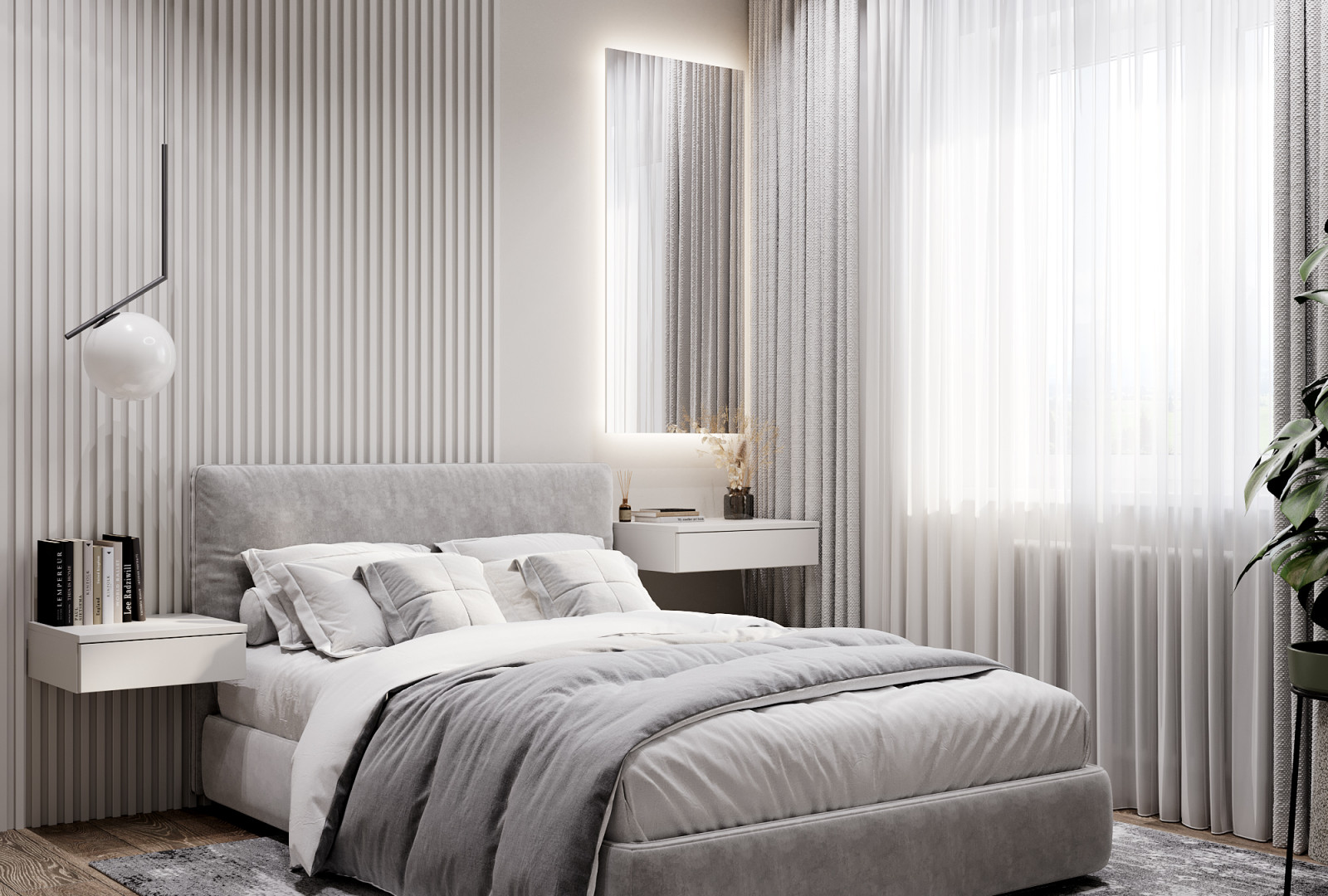 Дизайн гостевой спальни в светлых тонах