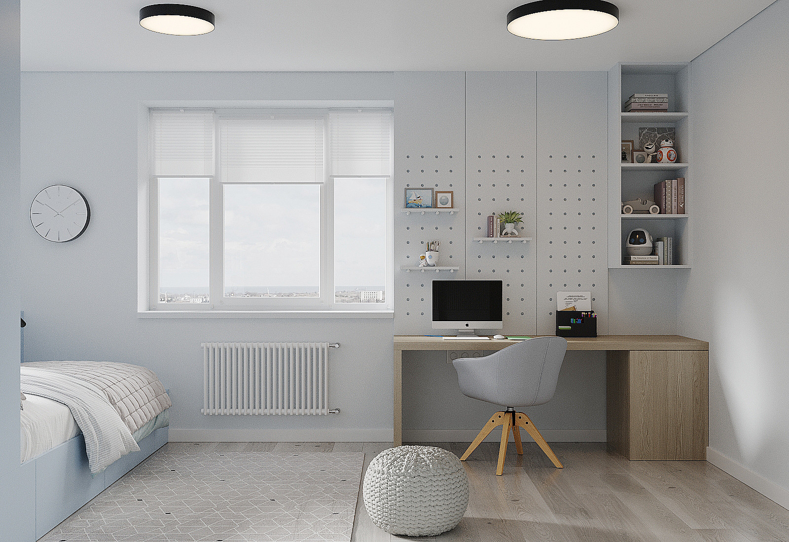 Светлая квартира в ЖК Галактика