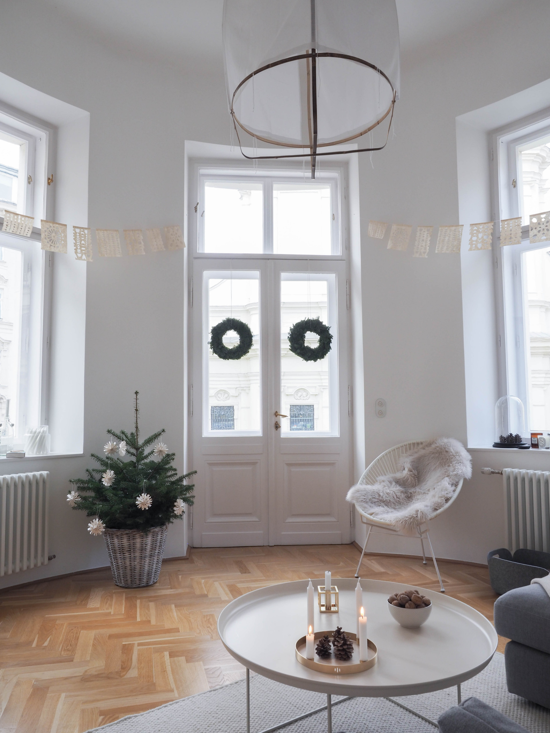 Houzz Австрия: Белое Рождество и белая квартира в Вене