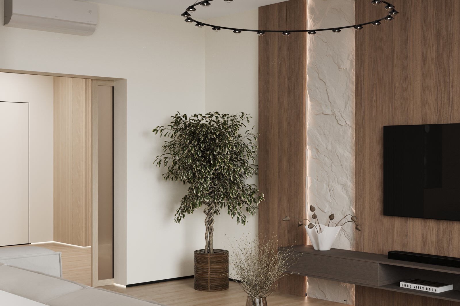 3 этаж частного жилого дома. Гостиная.