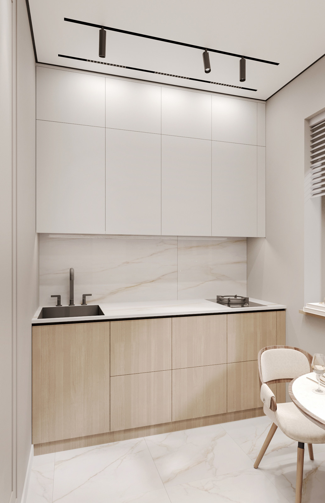 Дизайн ванной комнаты и кухни для молодой семьи