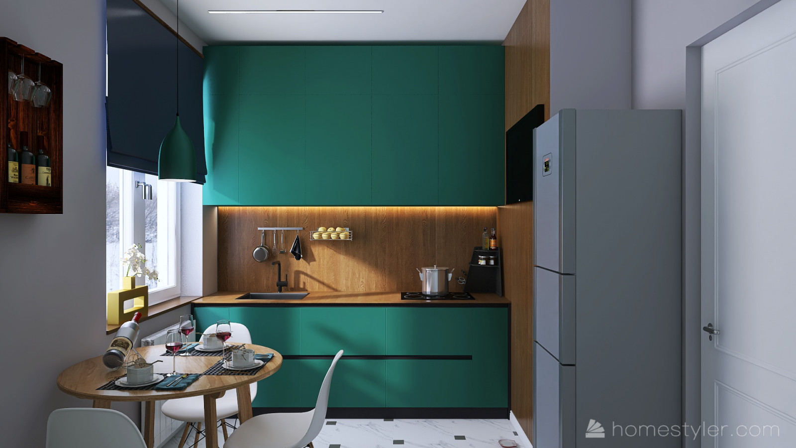 Обложка проекта: Дизайн-проект квартиры для молодых родителей