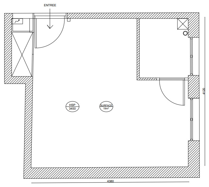 До и после: студия 19 кв.м с огромными потолками