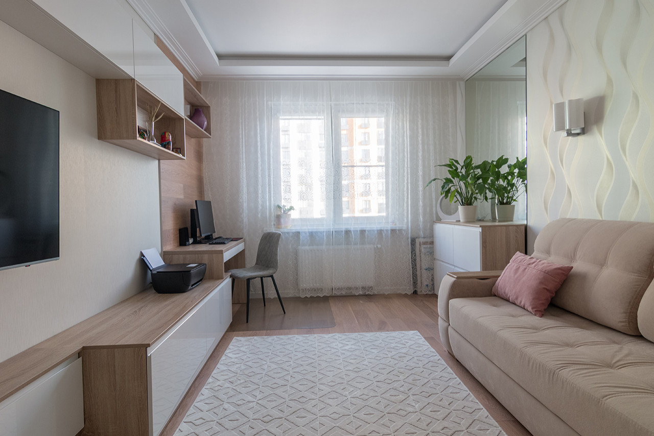 Дизайн четырехкомнатной квартиры в ЖК "Лучи".