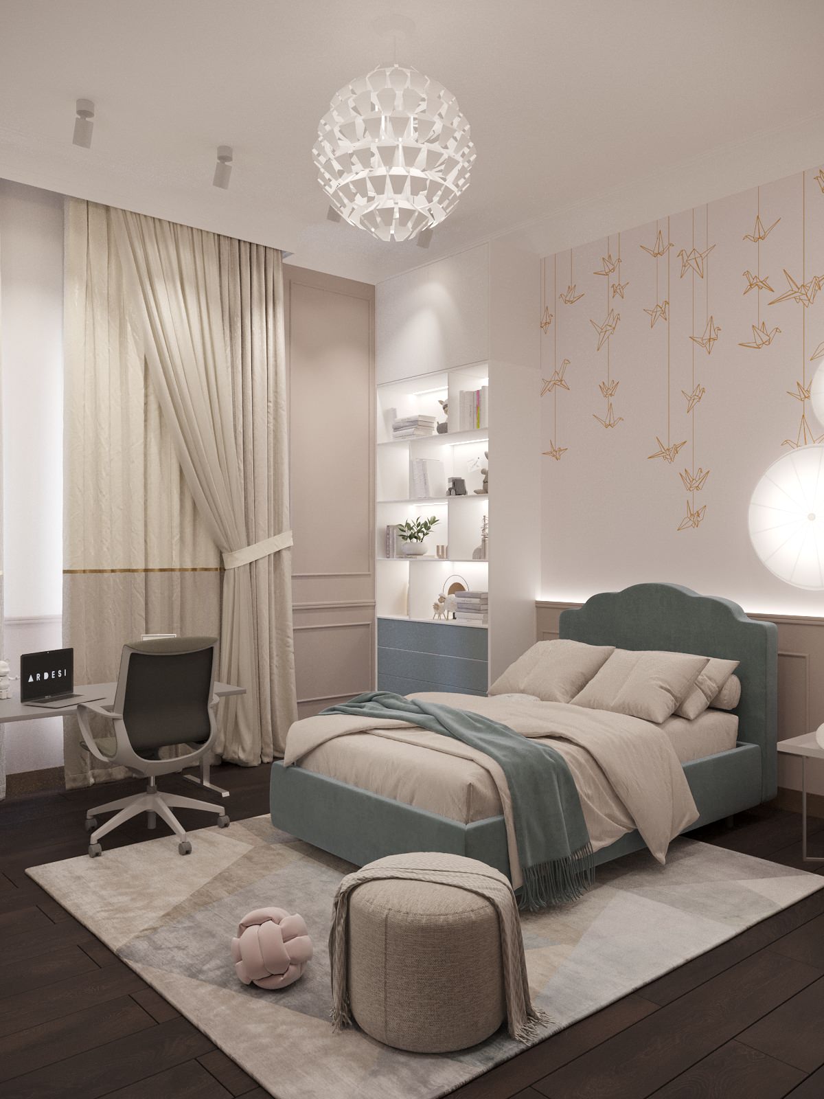 Интерьер двухэтажного загородного дома