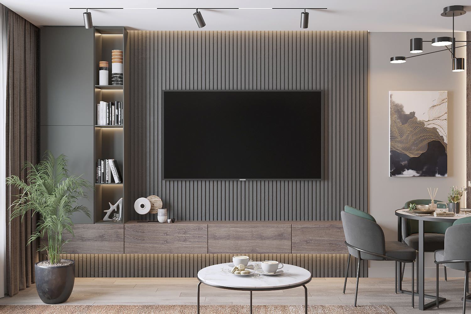 Квартира для семьи с вольером для собаки